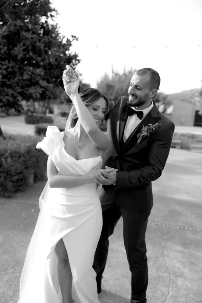 couple dancing at their wedding venue in mallorca